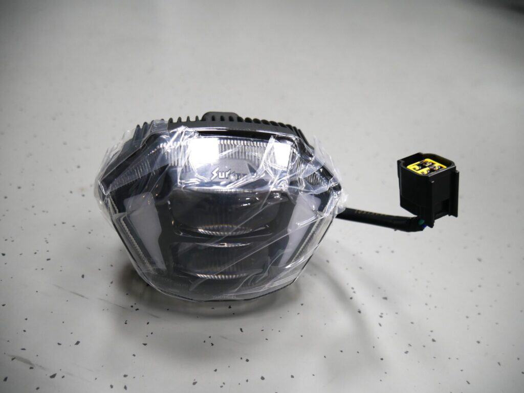 5500LM 6500K White LED Headlight With Cover For Sur Ron Ultra Bee | 4-Bulb Set