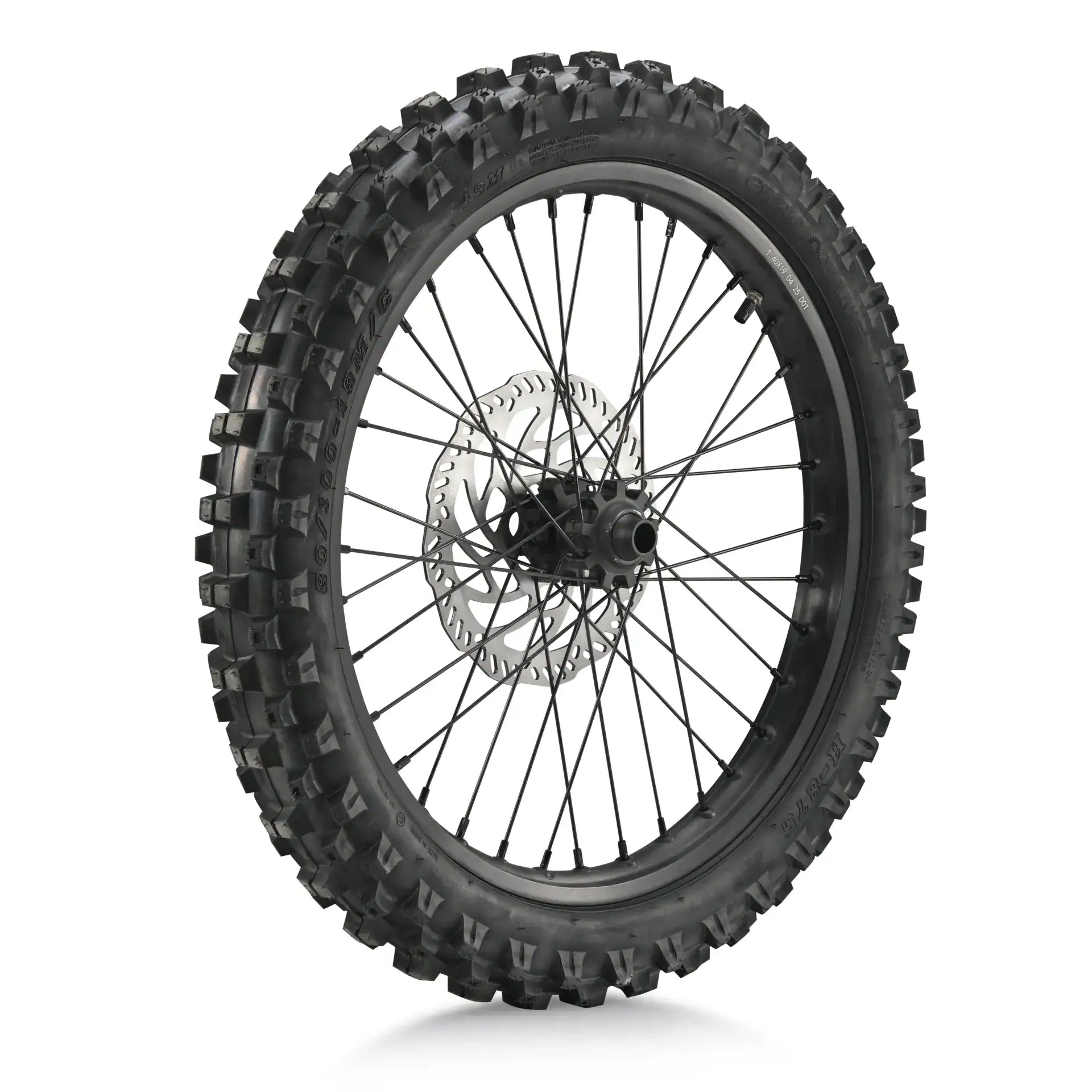 Front Wheel Assembly (Front Tire+Tube+Rim Stripe+Front Wheel Assembly+Front Brake Disc+Front Wheel Hub Cone Spacer (with Bolts)) – SR – SHE7019