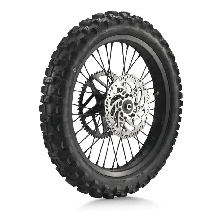 Rear Wheel Assembly Rear Tire+Tube+Rim Stripe+Rear Wheel Assembly+Rear Brake Disc+Rear wheel axel Bush*2(with Bolts) – SR – SHE7020