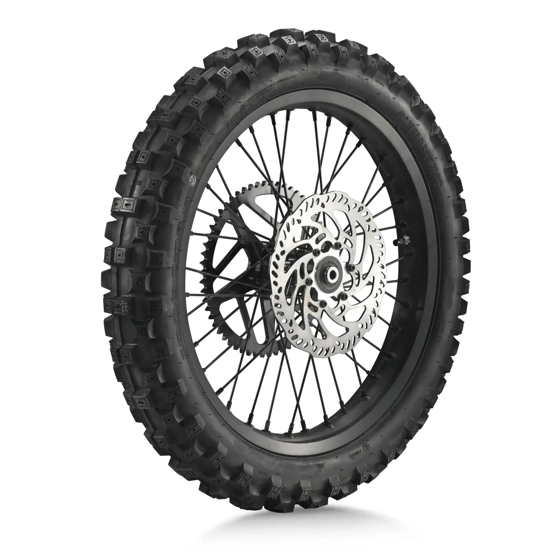Rear Wheel Assembly Rear Tire+Tube+Rim Stripe+Rear Wheel Assembly+Rear Brake Disc+Rear wheel axel Bush*2(with Bolts) – SR – SHE7020